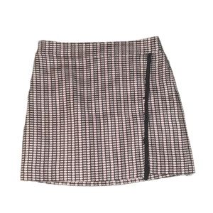 J Crew Pink Plaid Mini Skirt